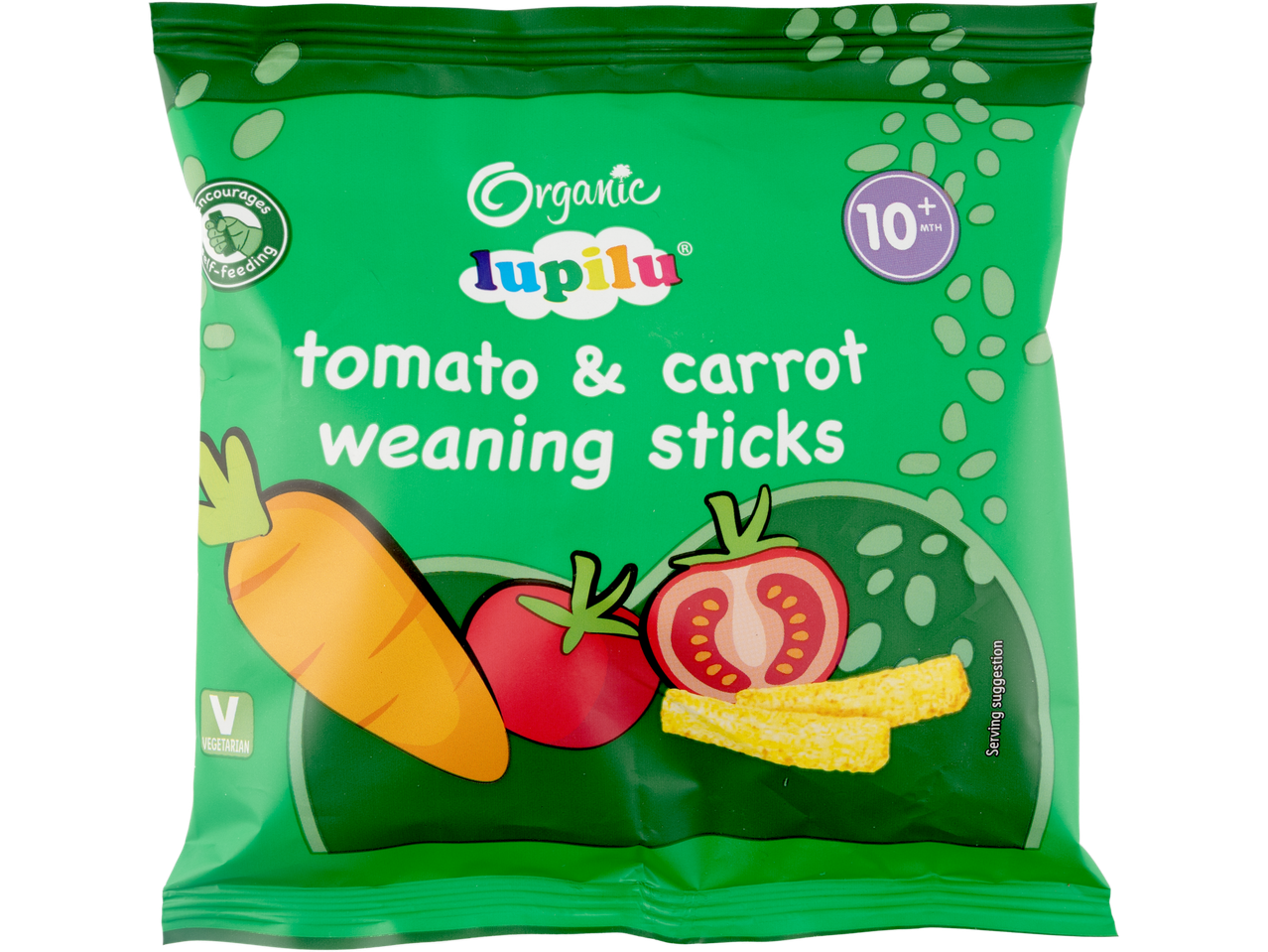 Lupilu Organic Tomato & Carrot Weaning Sticks for babies 10+ months