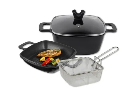 SILVERCREST® Mitmeotstarbeline alumiiniumvalust kokkamise komplekt
