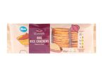 Rivercote BBQ Rice Crackers in a pack with nutritional information.