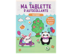 Livre d'autocollants pour enfants avec des animaux mignons et des scènes à décorer.