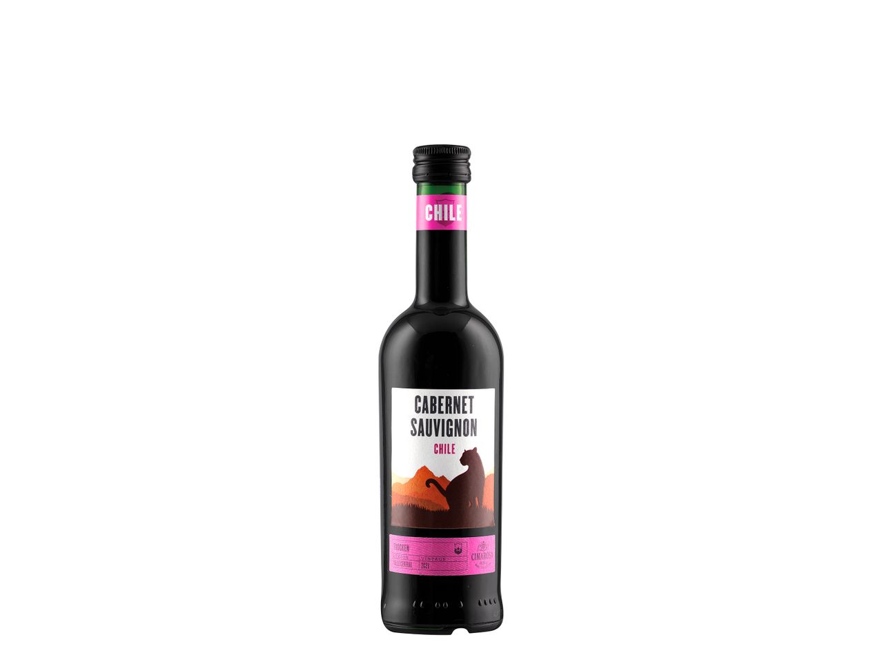 Bottle of Chilean Cabernet Sauvignon.