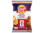 Paquet de chips saveur poulet au thym, inspiration France, sponsor officiel de la Coupe du Monde de la FIFA 26.