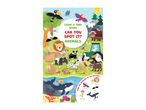 Colorful children's look and find book cover featuring various animals on land and in water.