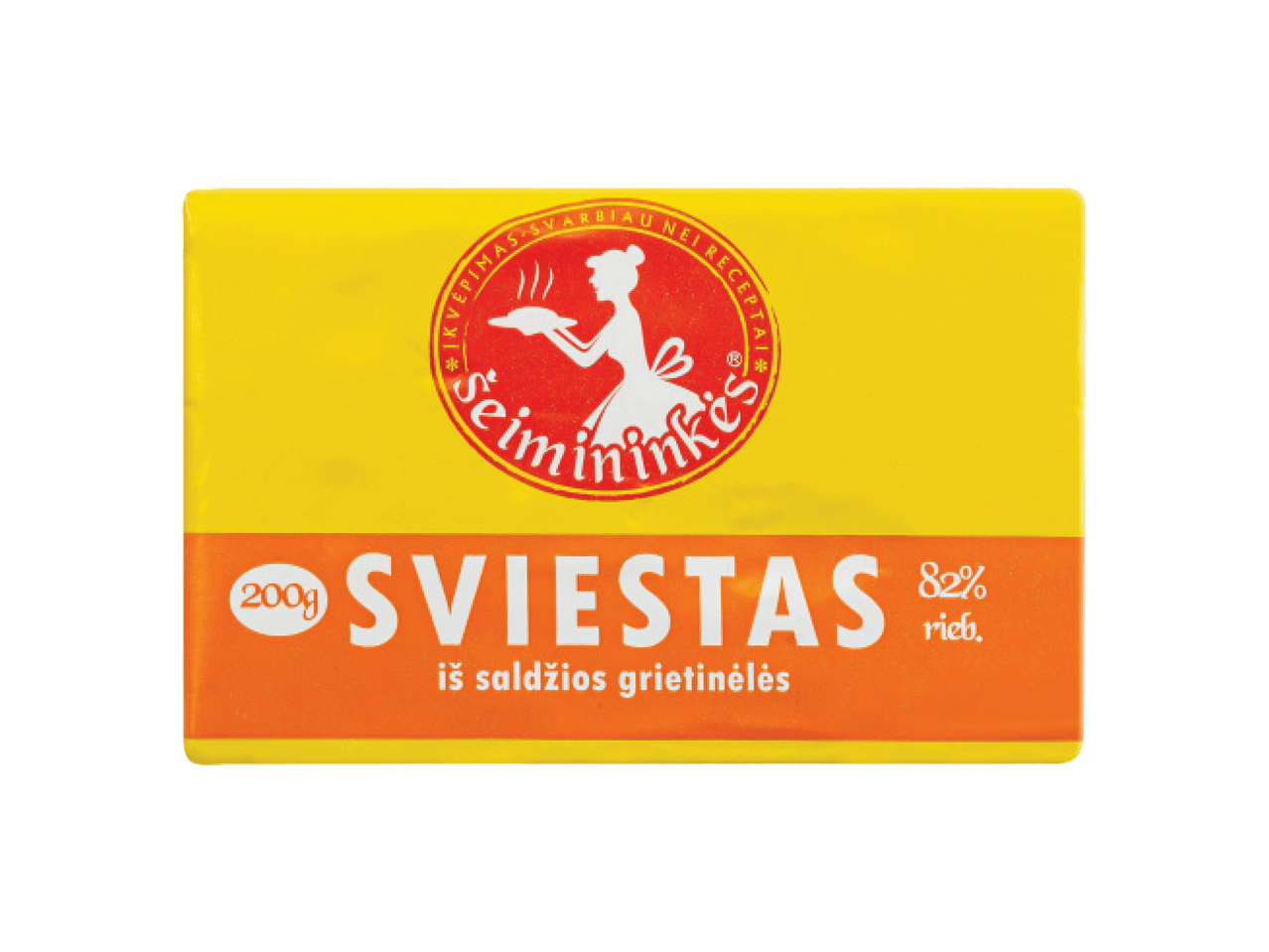 Pakend võid 82% rasvasisaldusega, 200g, magusast koorest.