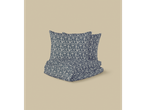 LIVARNO home Renforcé Duvet Cover Set with a blue floral pattern