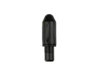Black VITALMAXX® minimassage gun on a black background.