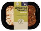 Vörösboros őzpörkölt galuskával: vörösboros őzpörkölt galuskával.