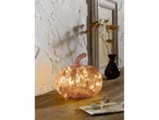 LIVARNO home Light-Up Decorative Pumpkin on a wooden surface.