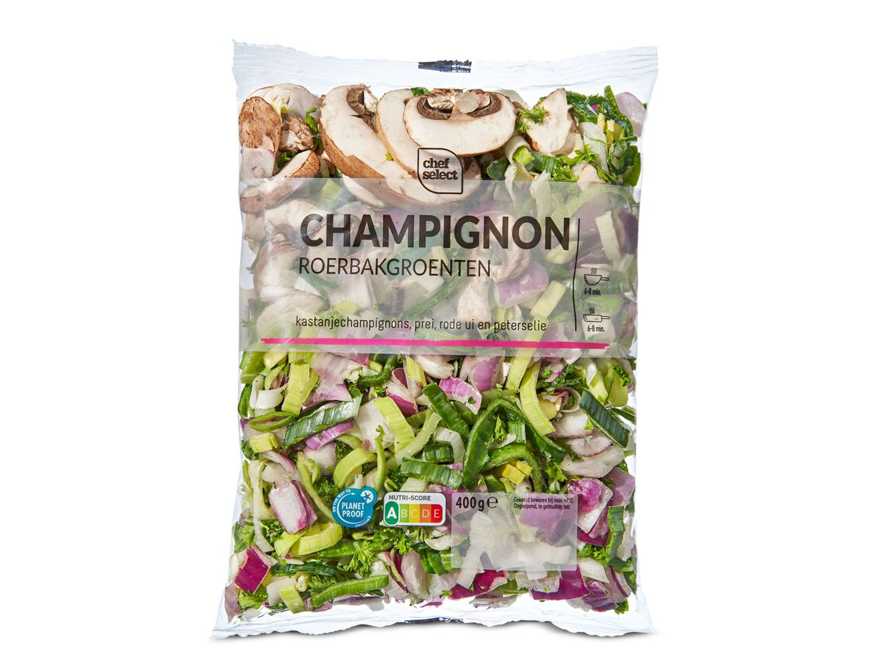 Chef Select: champignons, prei en rode ui roerbakgroenten.