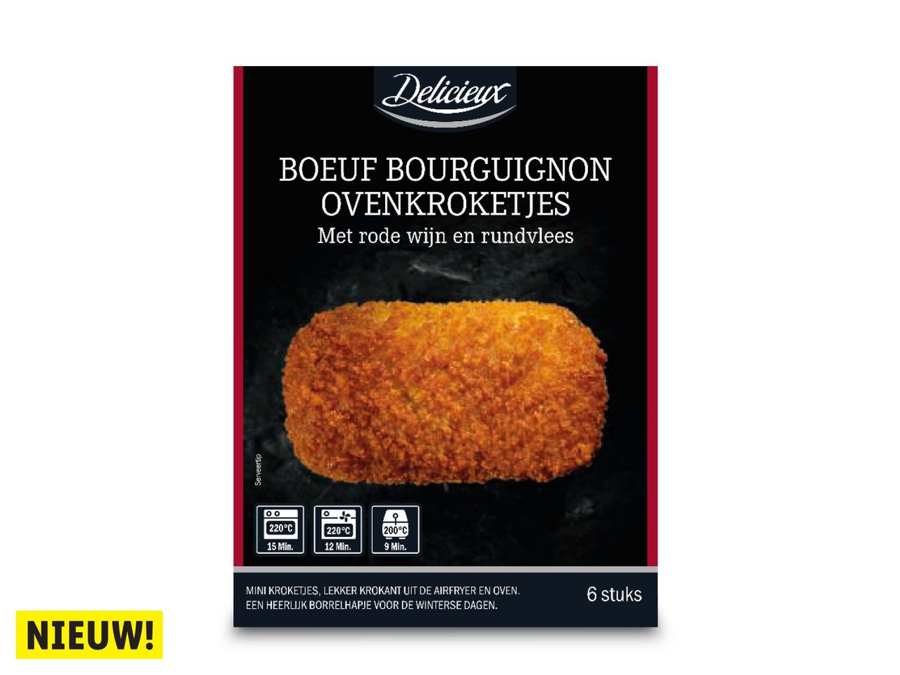 Ga naar volledige schermweergave: Boeuf Bourguignon ovenkroketten - afbeelding 1