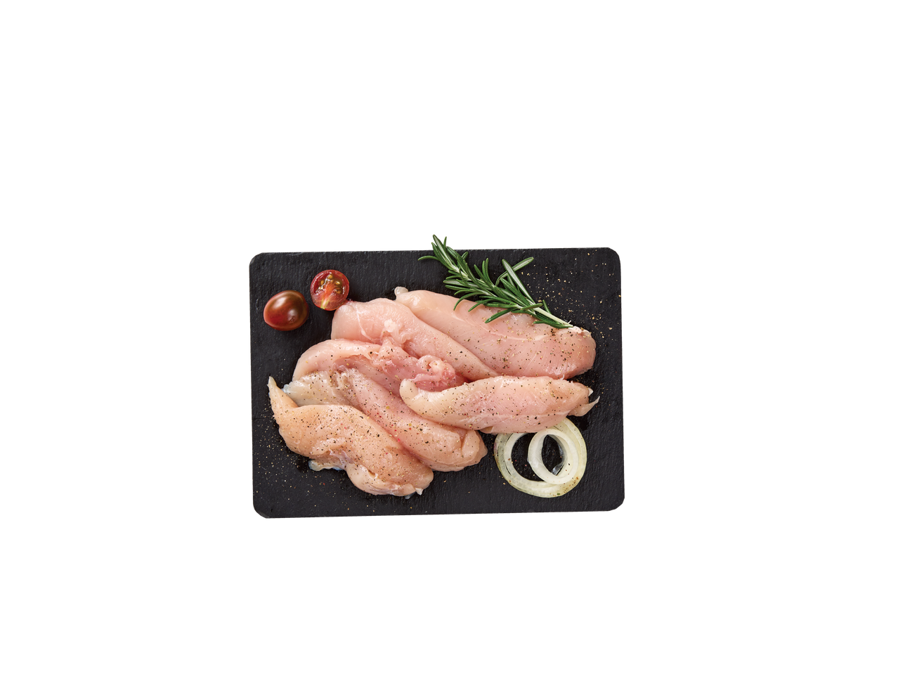 Kanafilee tükid, rosmariin ja sibul.