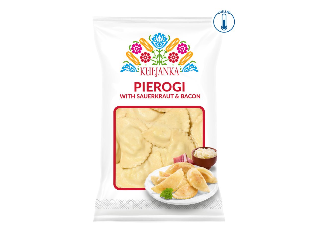 Kluski pierogi, Polish-style dumplings, ready to cook.