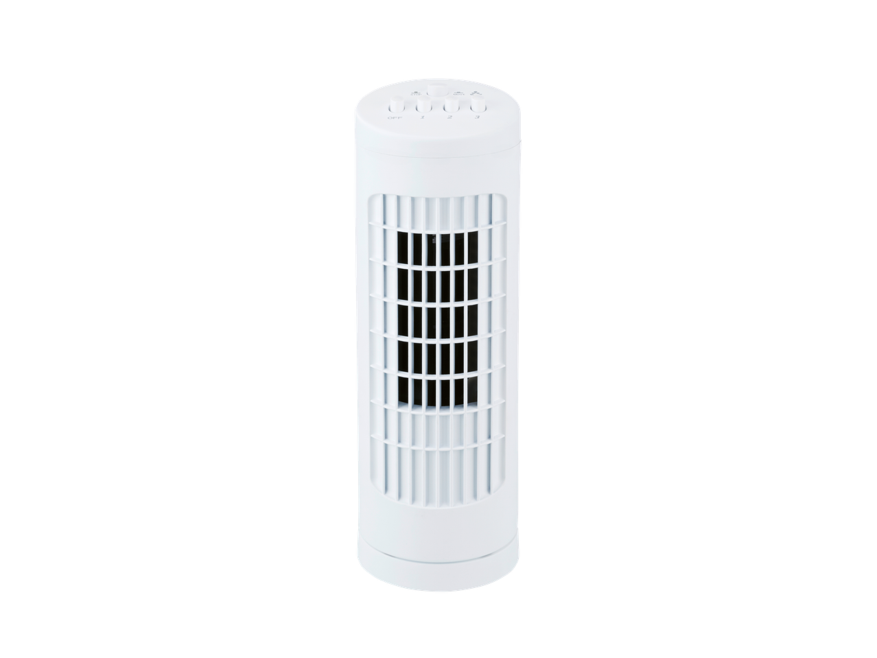 TRONIC Lokales Klimagerät: Ventilador de torre branco com botões de controlo na parte superior.