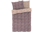 Floral bedding set with duvet cover, pillowcases, and bolster.