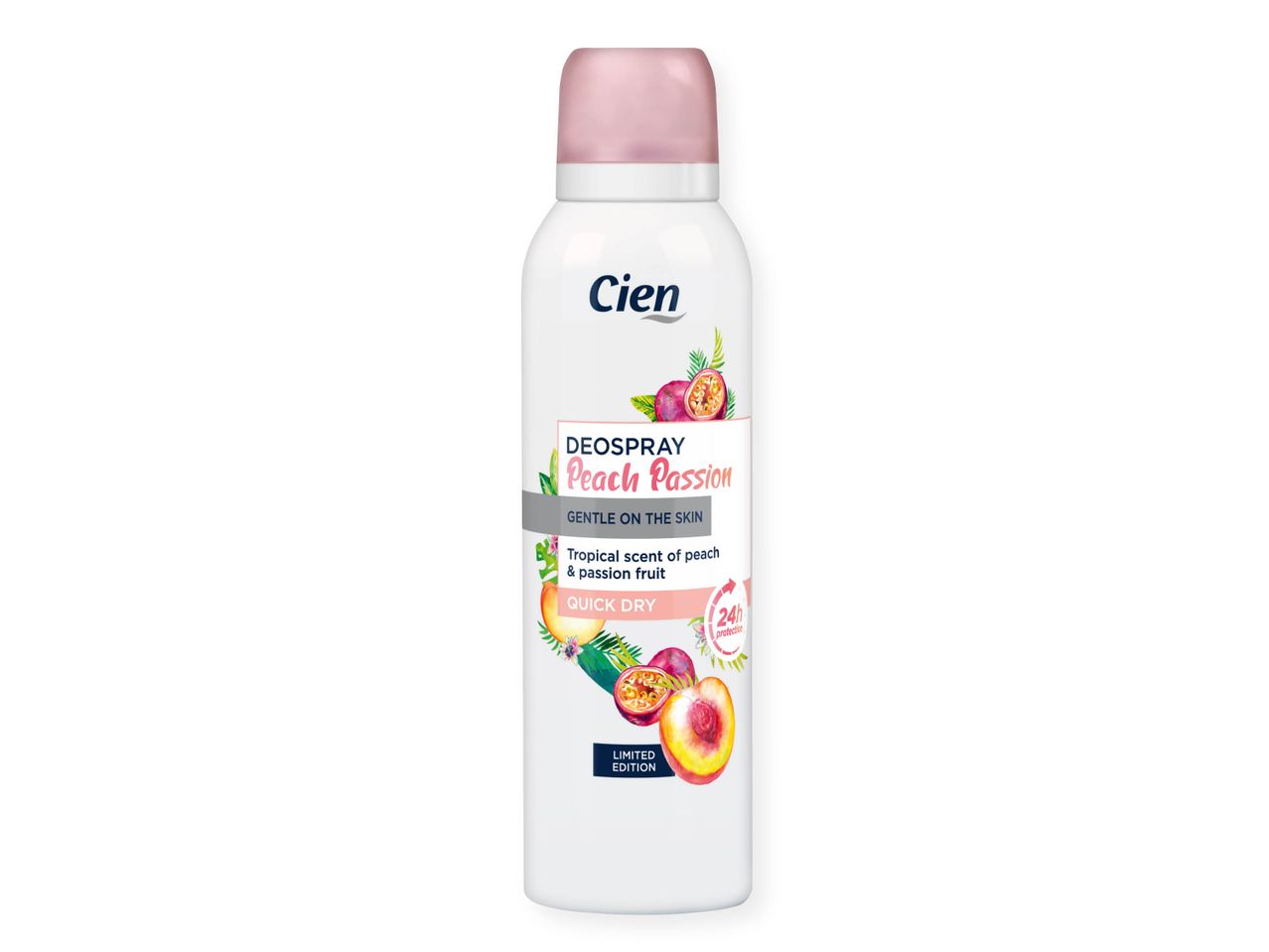 Дезодорант спрей Cien Peach Passion, тропически аромат.