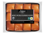 Deluxe Mini Worstenbroodjes in verpakking, 12 stuks, 180°C, 8 min.