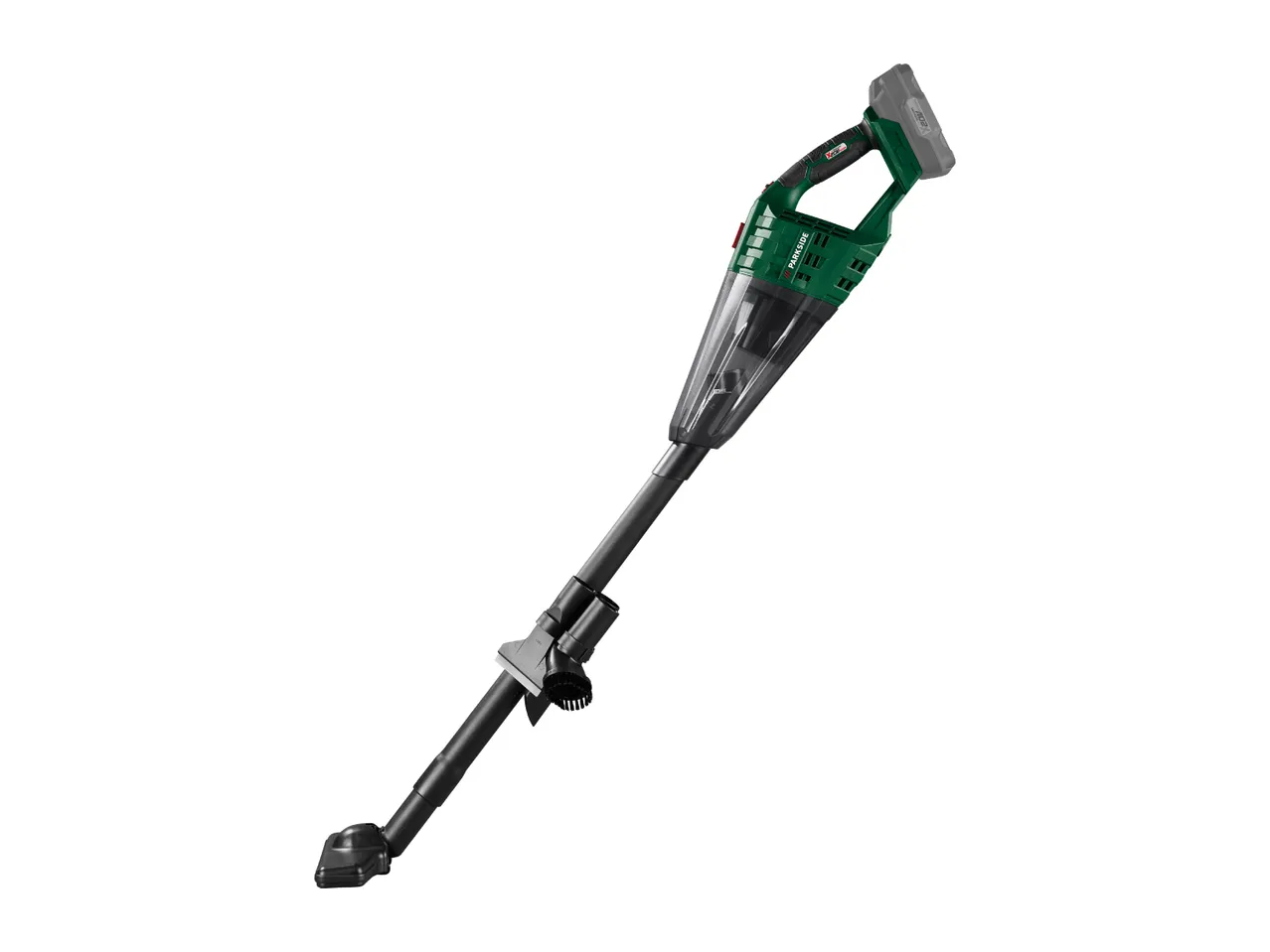 Parkside cordless handheld vacuum cleaner with attachments