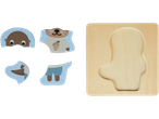 Joc de puzzle din lemn cu o vidră.
