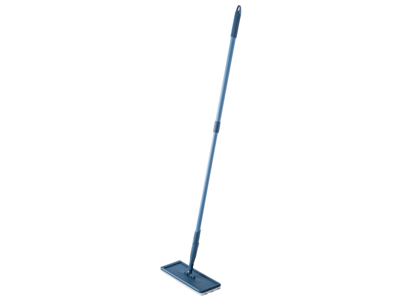W5® Комплект за почистване на под, синя плоска бърсалка с дръжка.