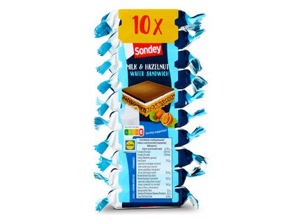 Melk-hazelnoot wafels