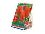 Packaging of 'Tulipa Fosteriana Orange Brilliant' tulip bulbs with 8 bulbs.