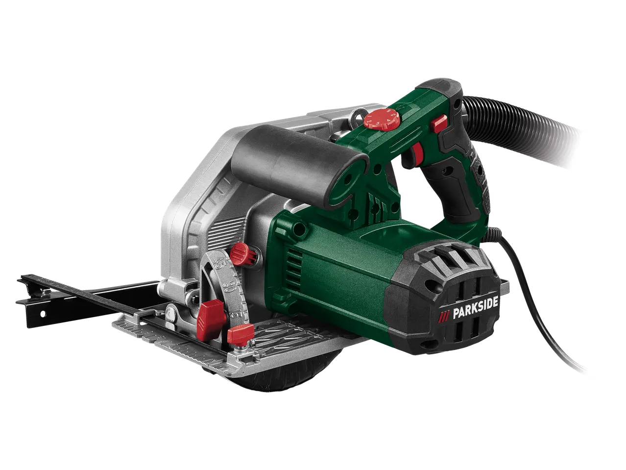Parkside circular saw with dust extraction hose