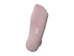 Sole of a pink sock with size 35-39 printed on it