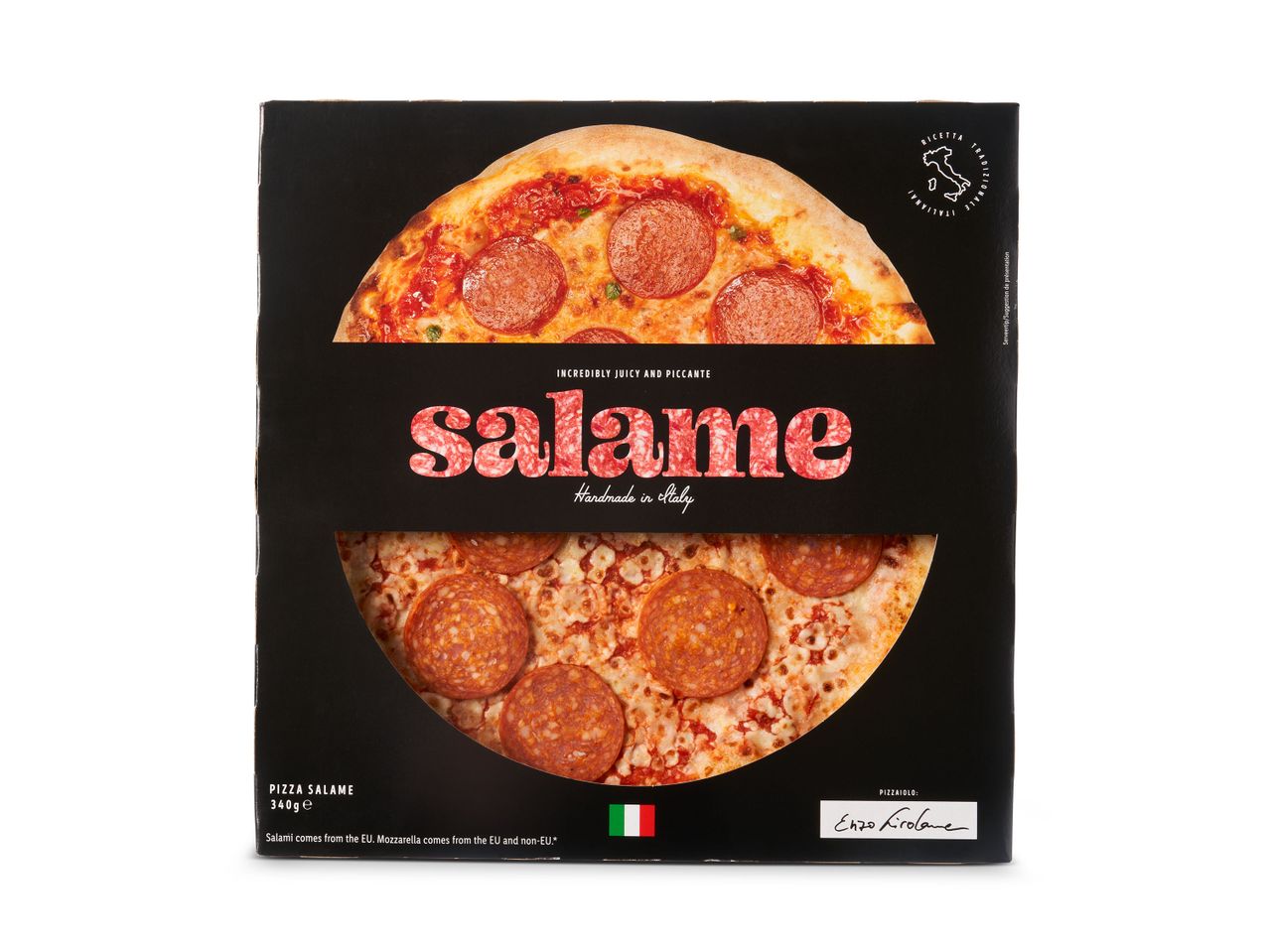 Ga naar volledige schermweergave: Ambachtelijke pizza salami - afbeelding 1