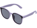 Óculos de sol infantis LUPILU em lilás claro com lentes escuras.