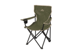 Grüner Campingstuhl mit Armlehnen und Getränkehalter