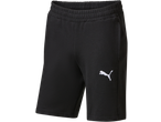Pantaloni scurți de trening PUMA negri pentru bărbați cu logo alb.