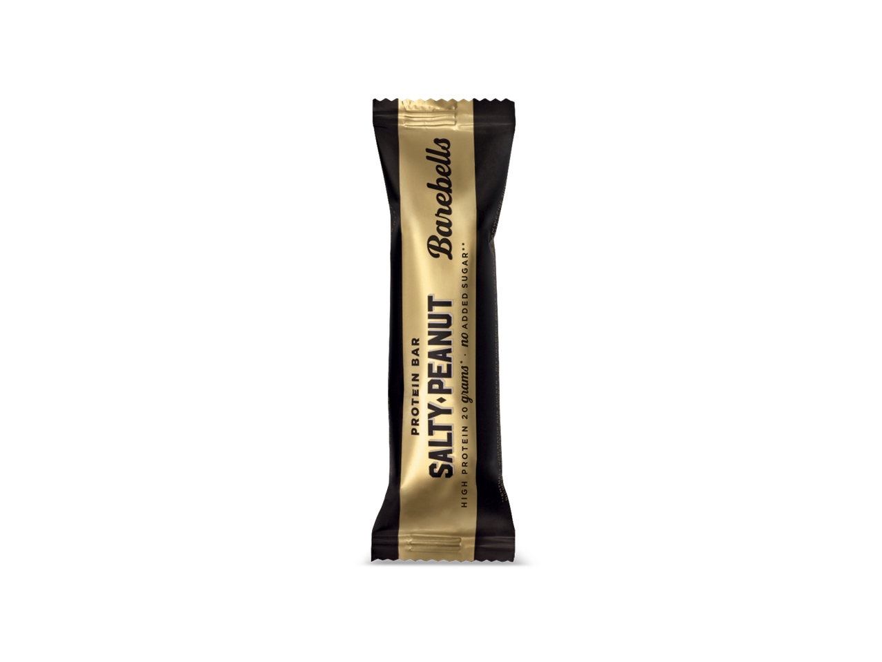 Eiwitreep met zoute pinda-smaak, 20 gram proteïne en zonder toegevoegde suikers.