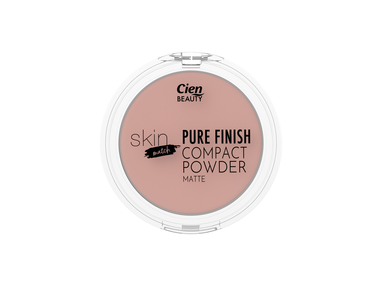 Puder compact Cien Beauty Skin Match Pure Finish, finisaj mat.