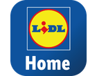 Εικονίδιο εφαρμογής Lidl Home με το λογότυπο της Lidl και τη λέξη 'Home' από κάτω.