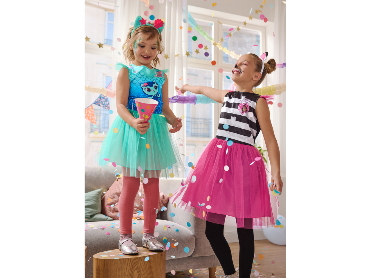 Costume di carnevale da bambina, 2 pezzi “Gabby’s Dollhouse”