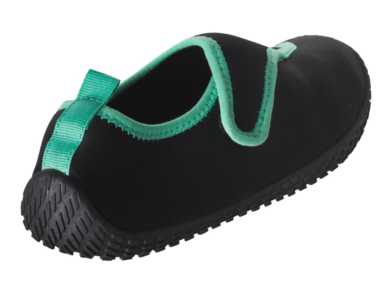 Ladies’ Aqua Shoes With Green Trim