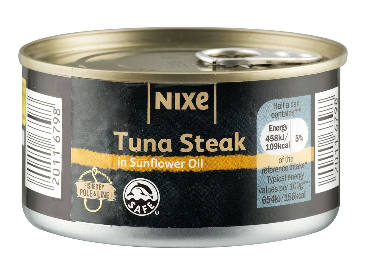 Nixe Tuna Steak in sunflower oil: canned tuna.