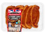 6 Birchwood Mediterranean Style Pork Loin Steaks.