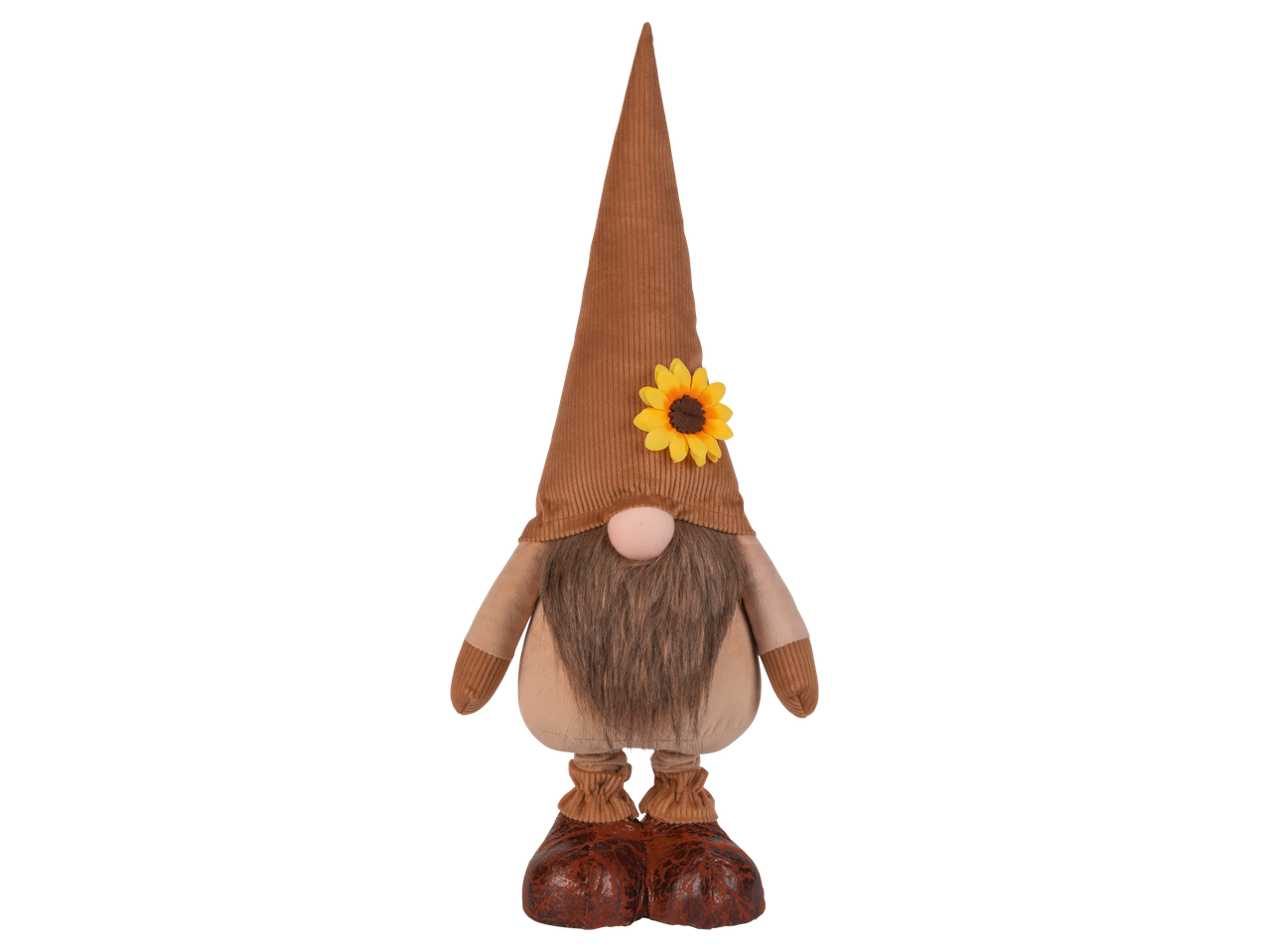 LIVARNO home Decorative Gnome with a brown hat and sunflower