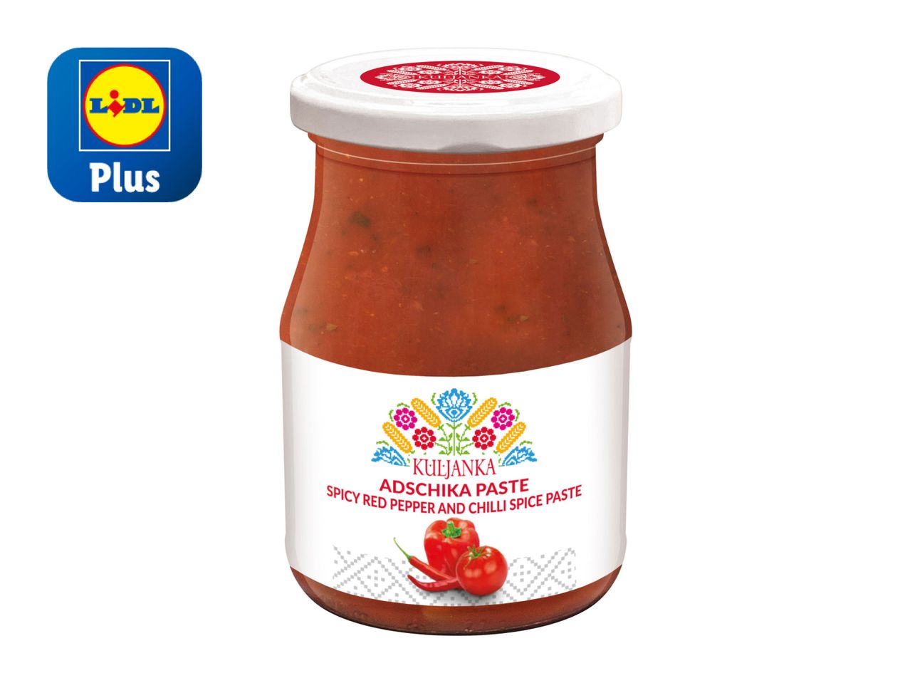 Lidl's Rio Mare salsa in a glass jar.