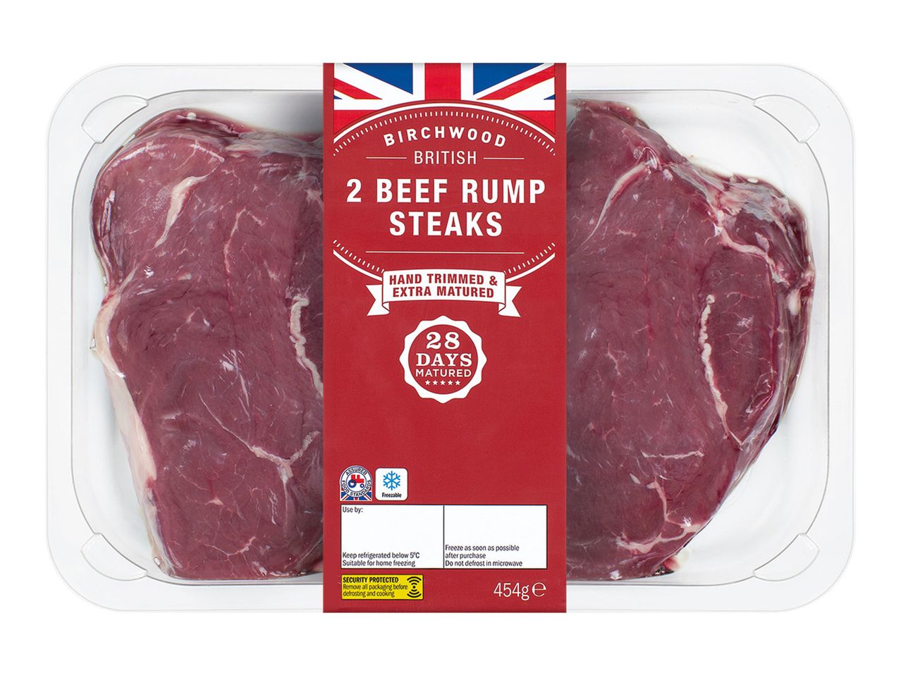 Go to full screen view: Birchwood British 2 Beef Rump Steaks - Image 1