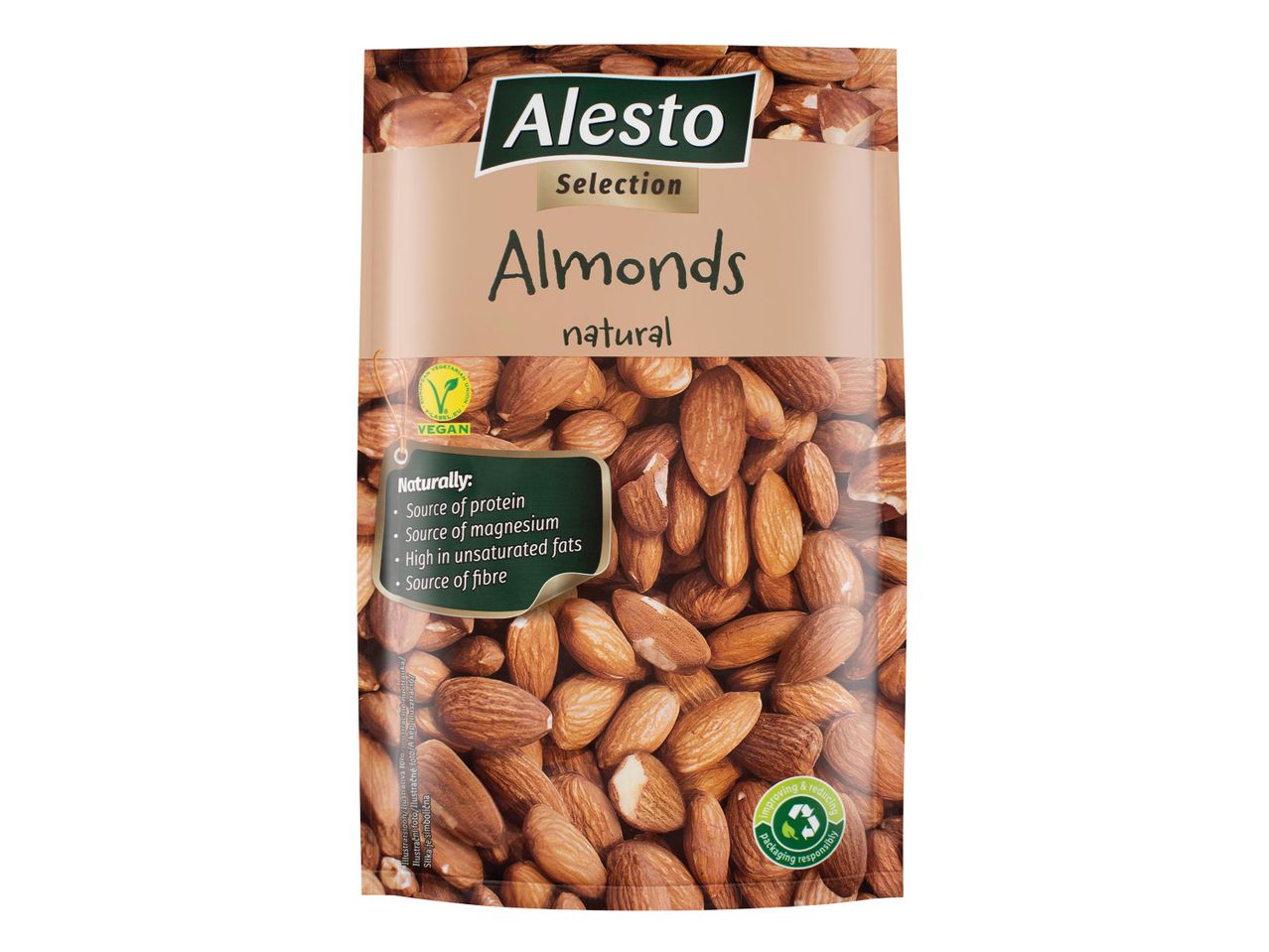 Alest Selection natúr mandula: fehérje-, magnézium- és rostforrás.