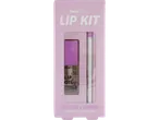Facefacts Lip Kit with grape lip oil and lip liner in a pink box.