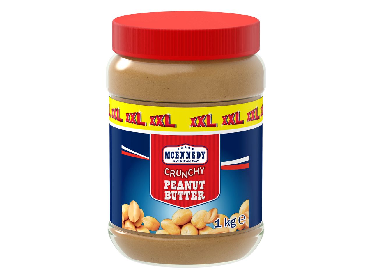 Beurre de cacahuète croustillant McEnnedy, 1 kg.