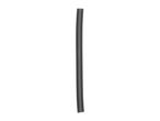 A single, dark gray heat shrink tube on a white background.