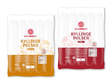 MADVÆRKET Kyllingepølser