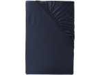 LIVARNO home Microfibre Jersey Fitted Sheet in dark blue