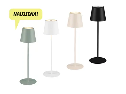 Akumuliatorinis stalinis LED šviestuvas