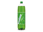 Een groene fles sprankelende limonade met een groen etiket met de tekst 'Green Punch' en 'Recycle Mij'.