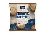 Emballage til stenovnsbagte surdejsrundstykker, klar til at bage færdig derhjemme.